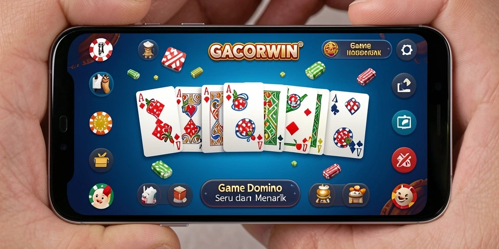Screenshot GACORWIN menampilkan pemain yang bersaing dalam permainan Domino.