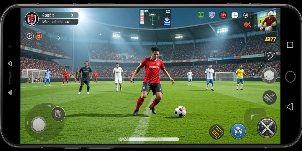 Tangkapan layar JARUM77 menunjukkan aksi seru dalam permainan sepak bola.