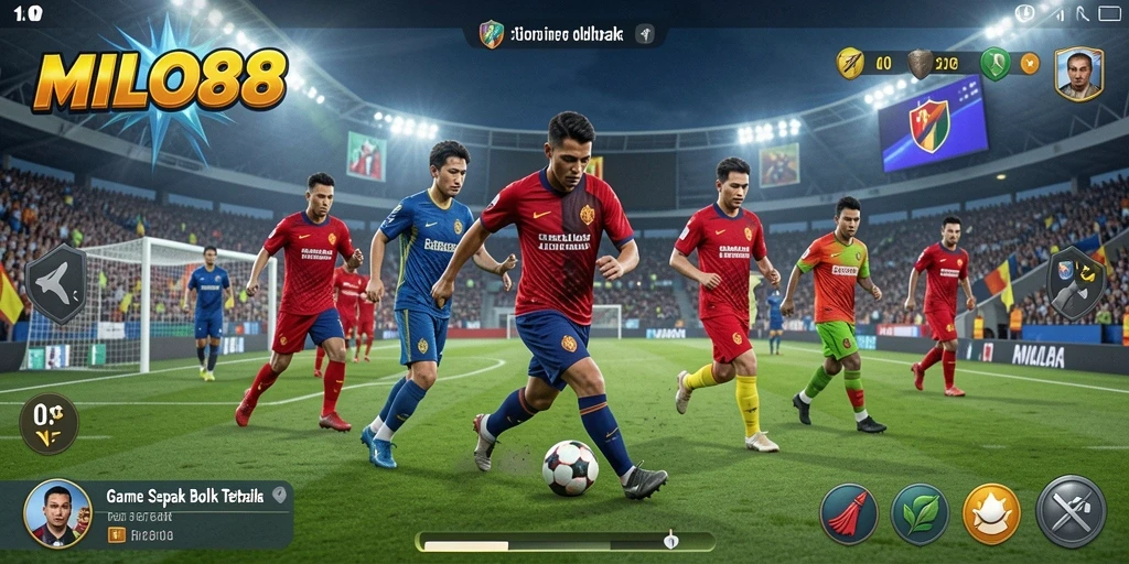 Tampilan gameplay <strong>MILO88</strong> yang dinamis dan menarik di lapangan.