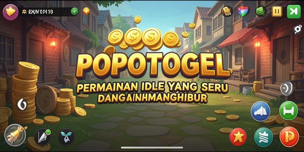 Tampilan screenshot gameplay POPOTOGEL yang menarik dan berwarna-warni.