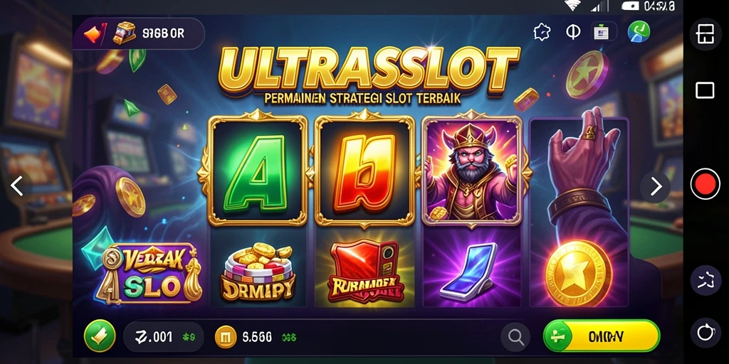 Tampilan gameplay menarik ULTRASLOT dengan elemen strategi dan slot.
